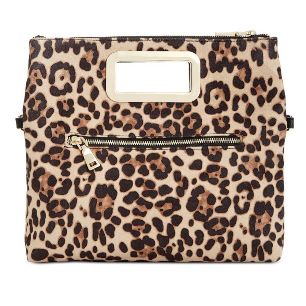 Inc international concepts irisha handle clutch Leopard Color bag B000263